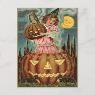 Cartão Postal Vintage Halloween