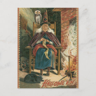 Cartão postal Vintage Halloween