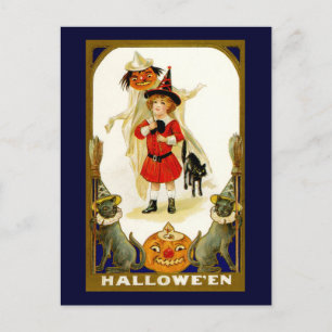 Cartão postal Vintage Halloween