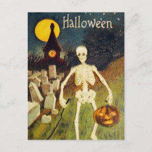 Cartão postal Vintage Halloween