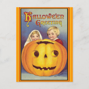 Cartão Postal Vintage Halloween