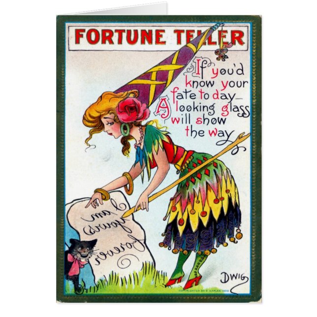 Cartão postal Vintage Halloween (Frente)