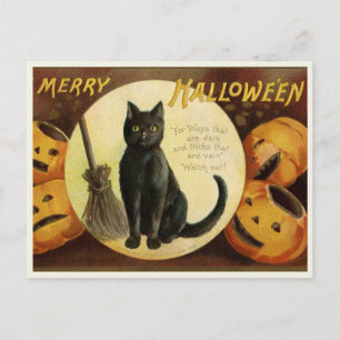Cartão postal Vintage Halloween