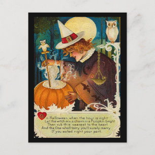 Cartão Postal Vintage Halloween