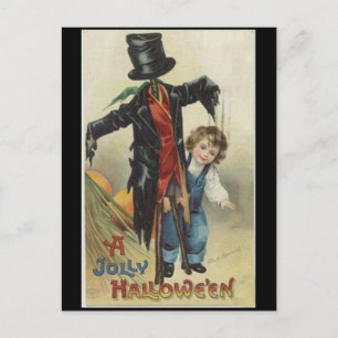 cartão postal Vintage Halloween