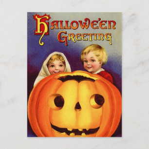 Cartão postal Vintage Halloween