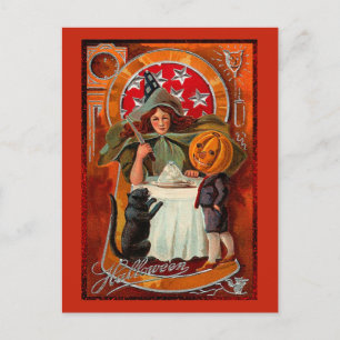 Cartão Postal Vintage Halloween