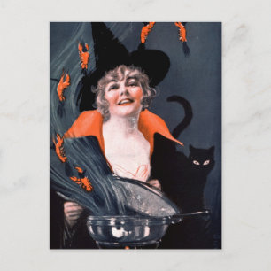 Cartão Postal Vintage Halloween Card