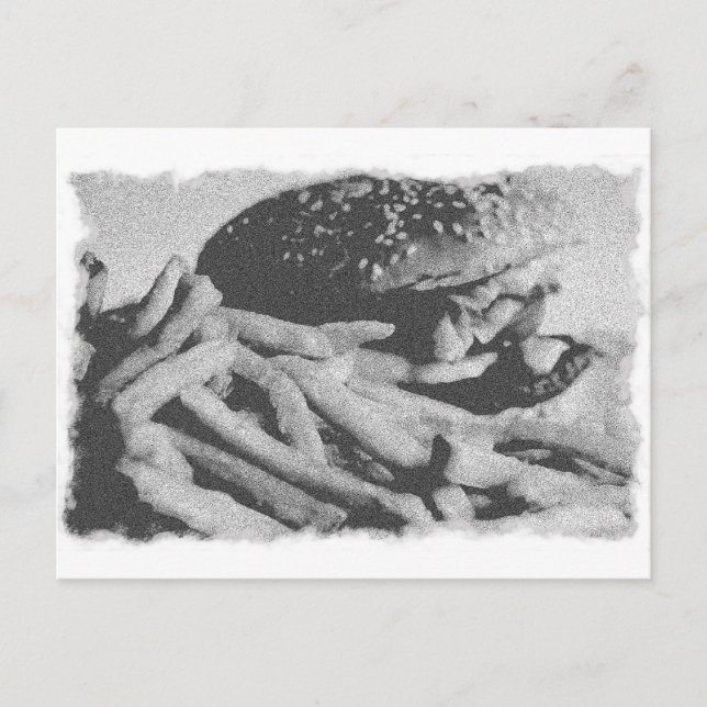 Cartão postal Vintage Hamburger (Frente)