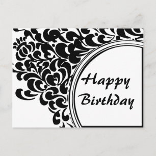 Cartão Postal Vintage Happy Birthday