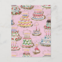 Vintage Happy Birthday Cakes