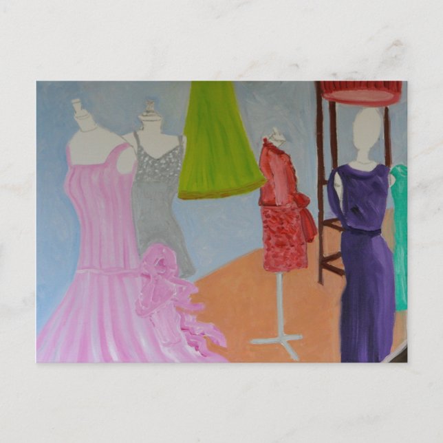 Cartão Postal Vintage Haute Couture (Frente)