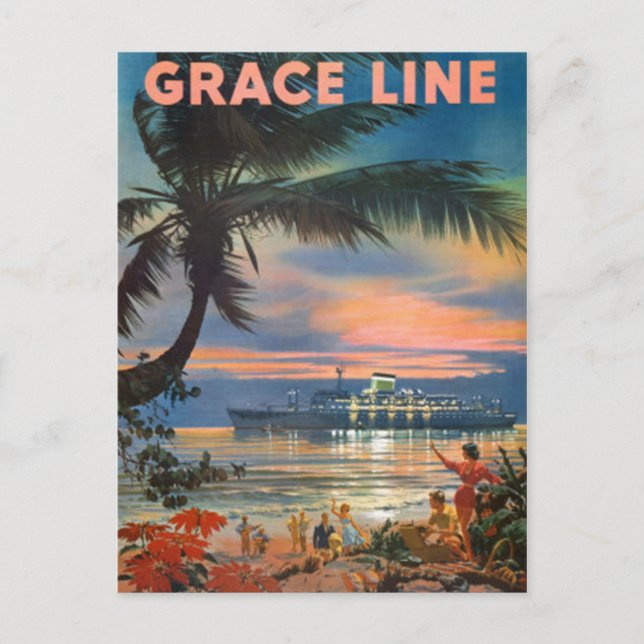 Cartão Postal Vintage Hawaii, EUA - (Frente)