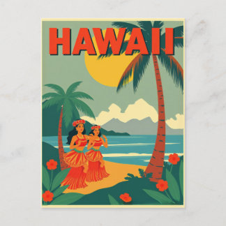 Cartão Postal Vintage Hawaii Viagem