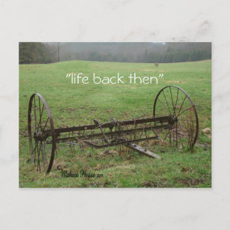 Cartão Postal Vintage Hay Rake - personalizar