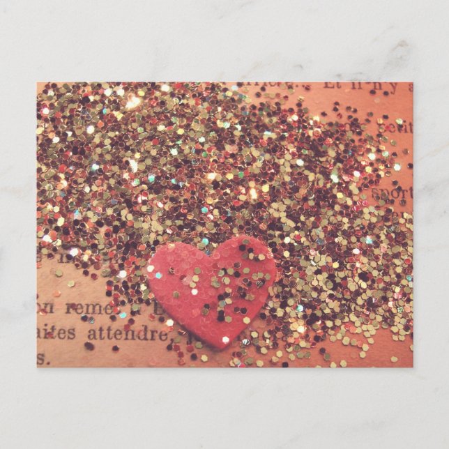 Cartão Postal Vintage Heart (Frente)