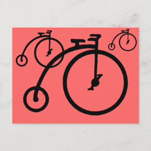 Cartão Postal Vintage High Bike