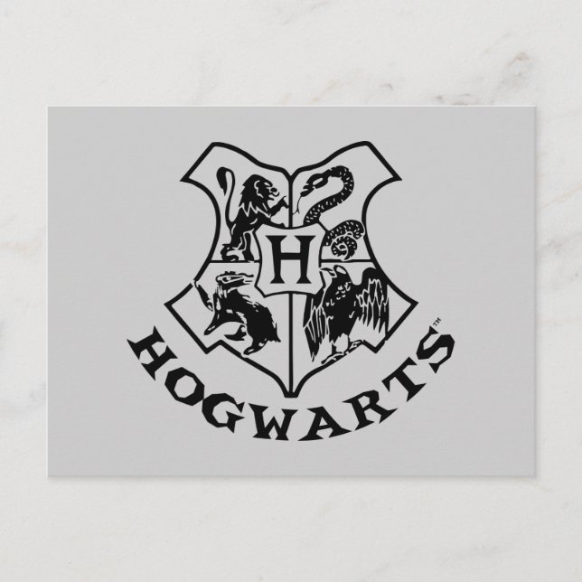 Cartão Postal Vintage HOGWARTS™ School Crest (Frente)