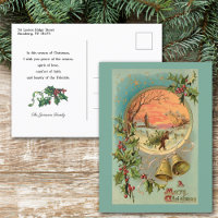 Vintage Holly, Sinos de Natal e Cena de Neve