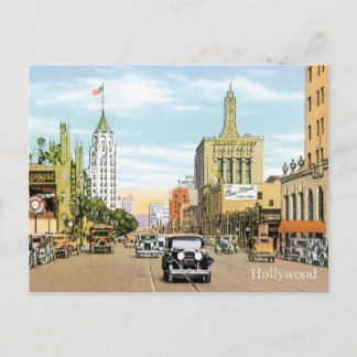 Cartão Postal Vintage Hollywood