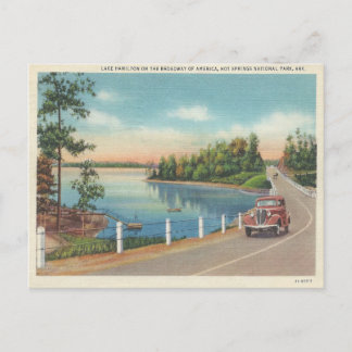 Cartão Postal Vintage Hot Primaveras Arkansas