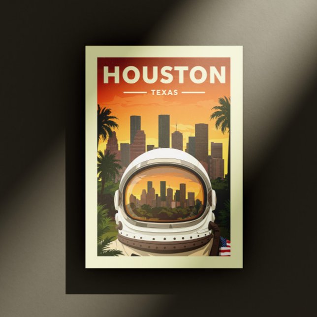Cartão Postal Vintage Houston Texas (Criador carregado)
