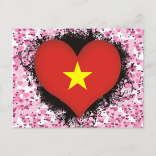 Cartão Postal Vintage I Love Vietnam