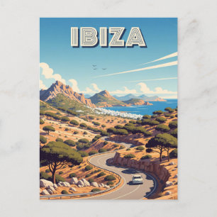 Cartão Postal Vintage Ibiza Espanha