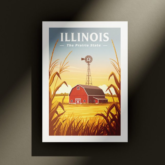 Cartão Postal Vintage Illinois (Criador carregado)
