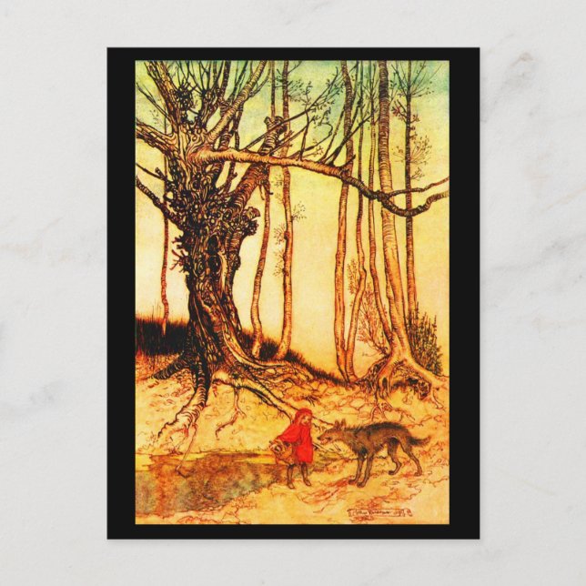 Cartão postal-Vintage Ilustration-Rackham 37 (Frente)