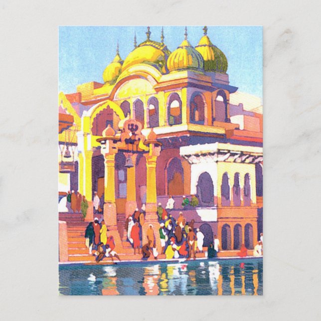 Cartão Postal Vintage Índia (Frente)