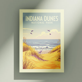 Cartão Postal Vintage Indiana Dunes National Park
