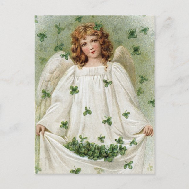 Cartão Postal Vintage Irish Angel (Frente)