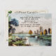 Cartão Postal Vintage Irish Blessing e Scenique Castle Landscape (Frente/Verso)