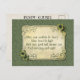 Cartão Postal Vintage Irish Blessing e Shamrocks (Frente/Verso)