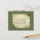 Cartão Postal Vintage Irish Blessing e Shamrocks (Frente/Verso In Situ)