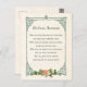 Cartão Postal Vintage Irish Blush w/Shamrocks & Rustic Frame (Frente/Verso)