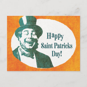 Cartão Postal Vintage Irish Saint Patrick
