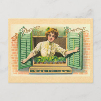 Cartão Postal Vintage Irish Top o' Morning Postcard