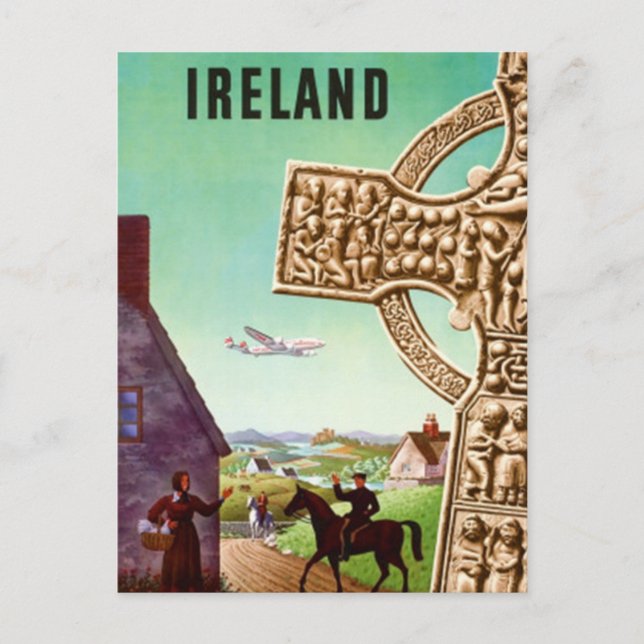 Cartão Postal Vintage Irlanda - (Frente)