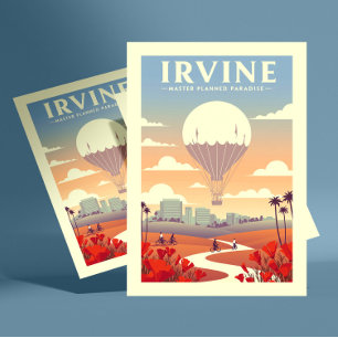 Cartão Postal Vintage Irvine California