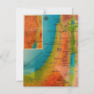 Cartão postal Vintage Israel