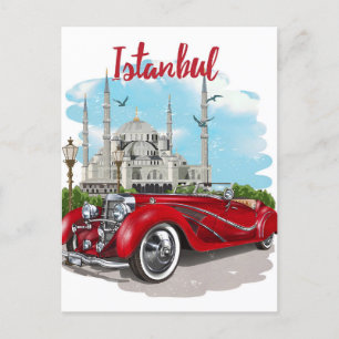 Cartão Postal Vintage istanbul Torre Turco - Viagem