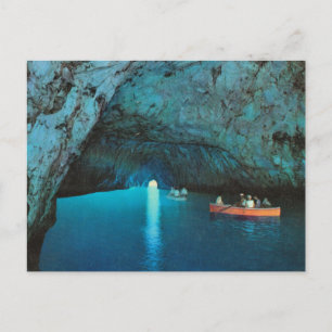 Cartão Postal Vintage Itália, Capri, Blue Grotto