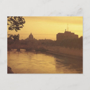 Cartão Postal Vintage Itália, Castello Sant'Angelo