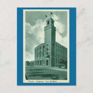 Cartão Postal Vintage Itália, Taranto Lungemare Case del Fascio