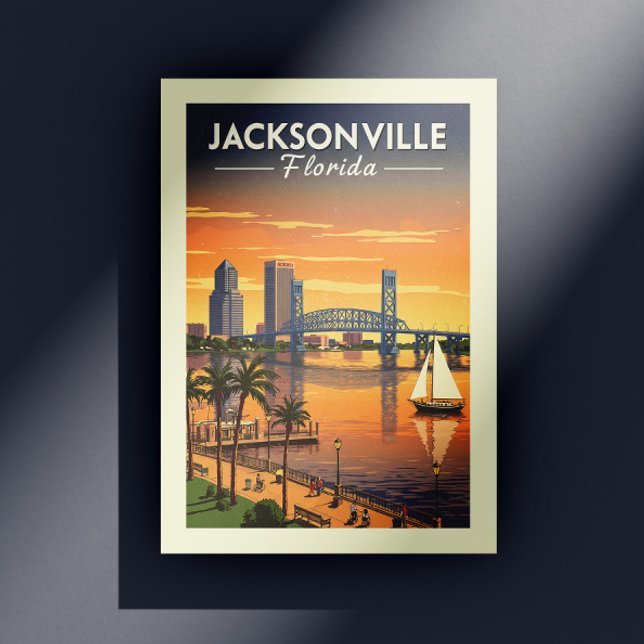Cartão Postal Vintage Jacksonville Florida (Criador carregado)