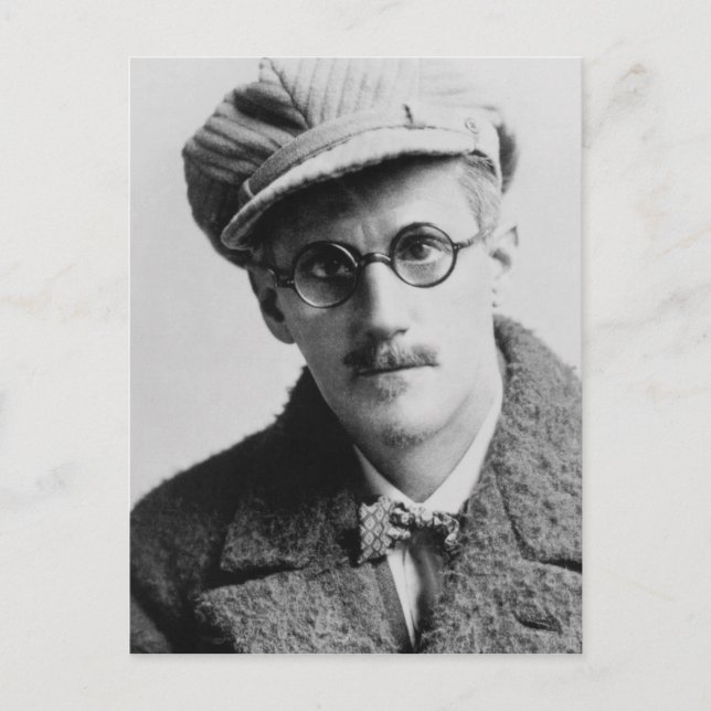 Cartão Postal Vintage James Joyce Portrait (Frente)