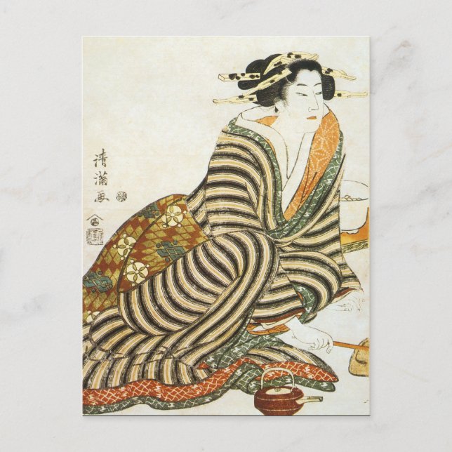 Cartão Postal Vintage Japonês Art (Frente)