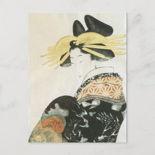 Cartão Postal Vintage Japonês Art